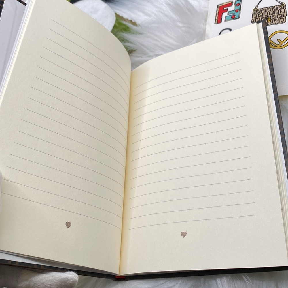 FENDI ROMA NOTEBOOK with FENDI Stickers, 7.5” x 5.25” x .25” LINED PAGES NEW! - Picture 11 of 11